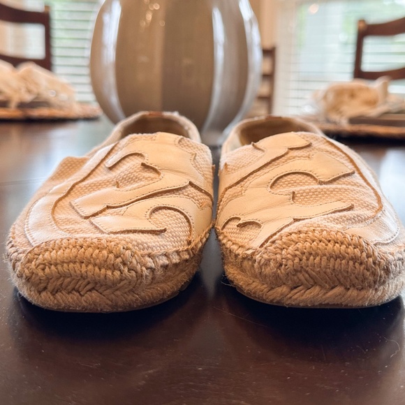 Tory Burch Canvas & Jute Espadrilles - Cream, Neutral - sz 7 - Lightly Worn - Picture 5 of 9